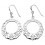 Boucle d'oreille fleurs en argent 925