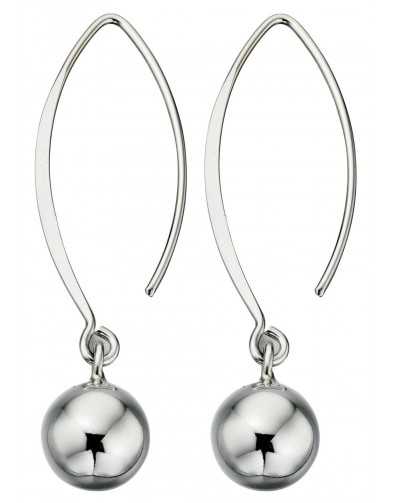 Boucle d'oreille boule en argent 925