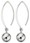 Boucle d'oreille boule en argent 925