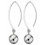 Boucle d'oreille boule en argent 925