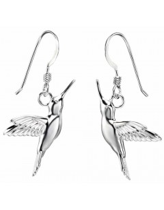 Boucle d'oreille colibri en argent 925/1000