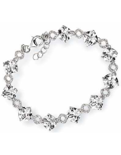 Bracelet chic et tendance zirconium en argent 925