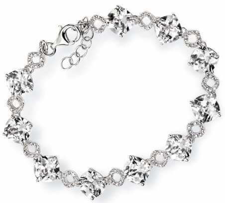 Bracelet chic et tendance zirconium en argent 925