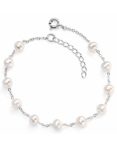 Bracelet perle d'eau douce en argent 925