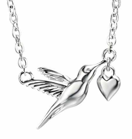 Collier colibri en argent 925