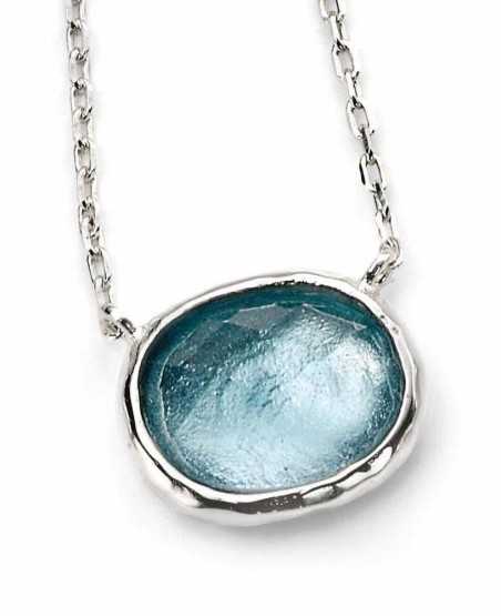 Collier verre en argent 925