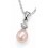 Collier perle et zirconium en argent 925