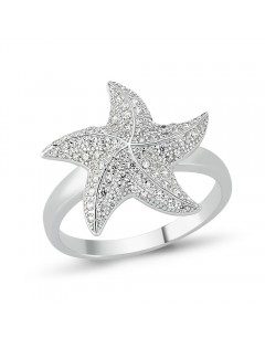 Mon-bijou - D833 - Bague étoile en argent 925/1000