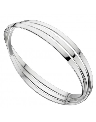 Mon-bijou - D4587 - Bracelet anneaux en argent 925/1000