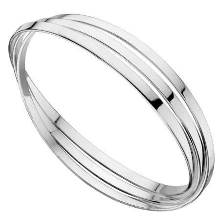 Mon-bijou - D4587 - Bracelet anneaux en argent 925/1000