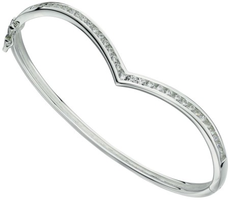Mon-bijou - D4596t - Bracelet coeur en argent 925/1000
