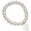 Bracelet stretch coeur et perle en argent 925