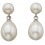 Boucle d'oreille perle en argent 925