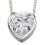 Collier chic coeur en argent 925