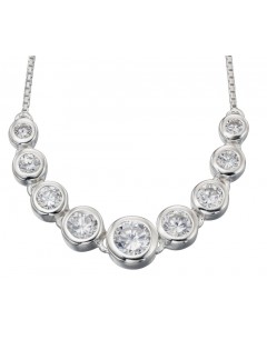 Mon-bijou - D3863t - Collier chic zirconia en argent 925/1000