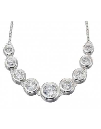 Collier chic zirconium en argent 925