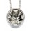 Collier chic zirconium rond gris en argent 925