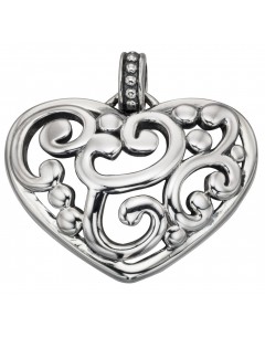 Mon-bijou - D4263 - Collier chic coeur en argent 925/1000