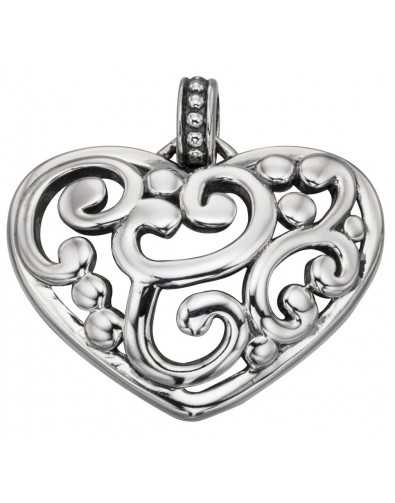 Collier chic coeur en argent 925