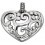 Collier chic coeur en argent 925