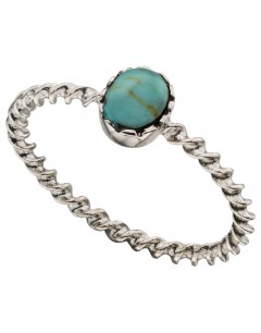 Mon-bijou - D3377t - Bague chic turquoise en argent 925/1000