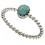 Bague original et chic turquoise en argent 925