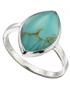 Mon-bijou - D3379t - Bague chic turquoise en argent 925/1000