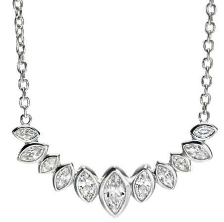 Collier original et chic zirconium en argent 925