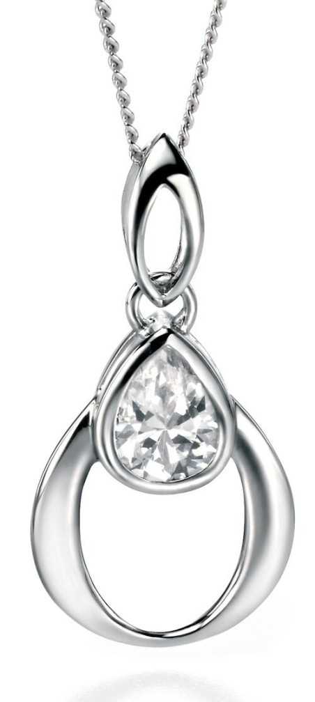 Mon-bijou - D3461 - Collier zirconium en argent 925/1000