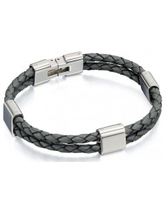 Mon-bijou - D4215 - Bracelets chic cuire en acier inoxydable