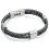 Mon-bijou - D4215 - Bracelets chic cuire en acier inoxydable