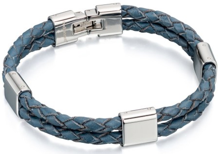 Mon-bijou - D4213 - Bracelets chic cuire en acier inoxydable