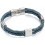 Bracelet chic cuir de vachette en acier inoxydable