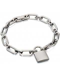 Mon-bijou - D4731 - Bracelets chic brossé et poli en acier inoxydable