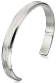 Bracelet brossé et poli en acier inoxydable
