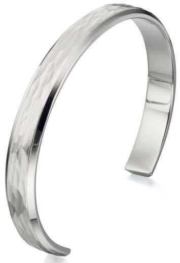 Bracelet brossé et poli en acier inoxydable