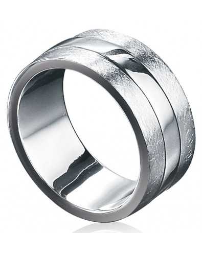 Bague classe poli en argent 925