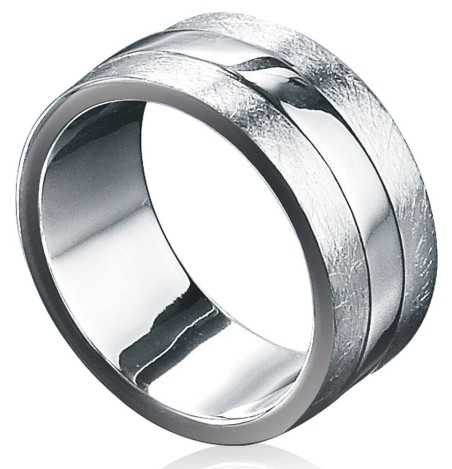 Bague classe poli en argent 925