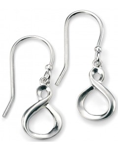 Mon-bijou - D4897 - Boucle d'oreille tendance infini en argent 925/1000