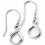 Boucle d'oreille tendance infini en argent 925