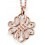 Collier tendance plaqué Or rose en argent 925