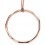 Collier tendance cercle plaqué Or rose en argent 925