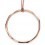 Mon-bijou - D3748 - Collier tendance cercle plaqué Or rose en argent 925/1000
