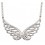 Collier tendance ailes ange en argent 925