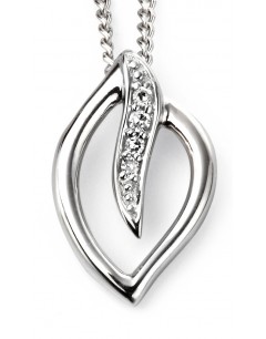 Mon-bijou - D2017c - Collier diamant en Or blanc 375/1000