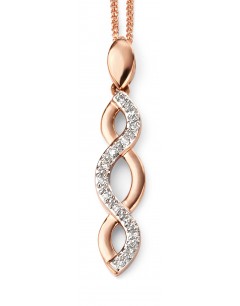 Mon-bijou - D2025 - Collier diamant en Or rose 375/1000