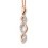 Collier diamant en or rose 375