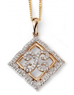 Mon-bijou - D2034 - Collier tendance diamant en Or 375/1000