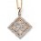 Collier tendance diamant en or 375