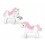 Boucle d'oreille licorne en argent 925